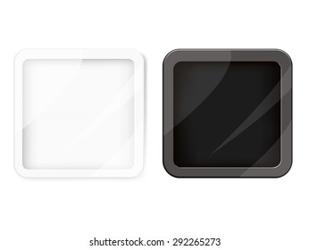 empty wrapped food tray white background vector