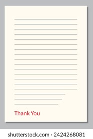 Empty writing sheets with line paper templates.