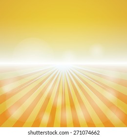 Empty yellow-red Color Background With Sunburst at the lower side. for sample text and editable background.