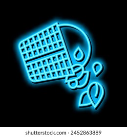 emptying skimmer baskets neon light sign vector. emptying skimmer baskets illustration