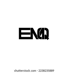 emq lettering initial monogram logo design