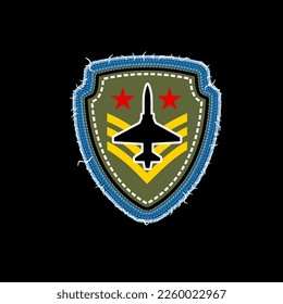 emroidery insignia aircraft
,logo,emblem,sticker,vector illustration design