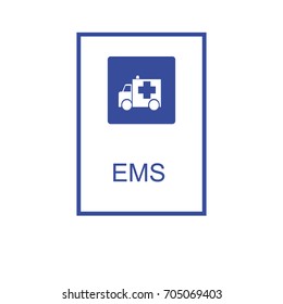 Ems car sign