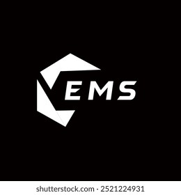 EMS creative minimalist letter logo. EMS unique vector initials alphabet letter logo design
