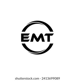 Diseño de logotipos de letras EMT, inspiración para una identidad única. Elegancia moderna y diseño creativo. Marca tu éxito con el impresionante logotipo.