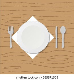 emty plate illustration