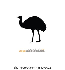emu icon.vector illustration.
