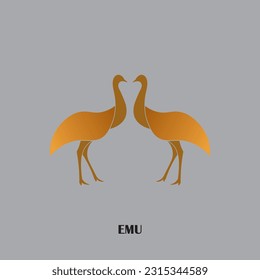 Logo de Emu con diseño minimalista