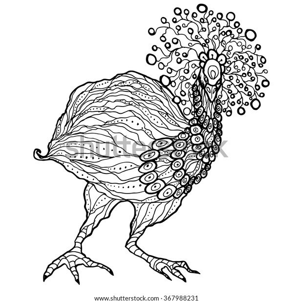 Download Emu Ostrich Coloring Page Printable Vector Stock Vector (Royalty Free) 367988231