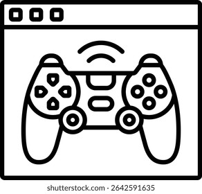 Emulator vector icon. Can be used for printing, mobile and web applications.