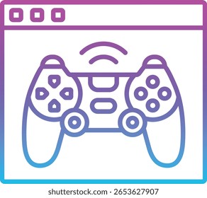 Emulator vector icon. Can be used for printing, mobile and web applications.