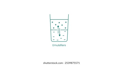 Emulsifiers Vector Icon for Ingredient Blending