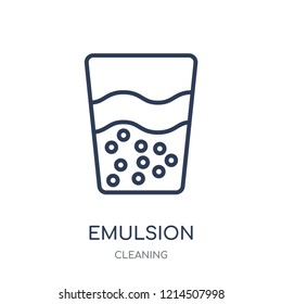 Emulsion icon. Emulsion linear symbol design from Cleaning collection. Simple outline element vector illustration on white background.