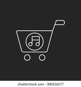 e-music line icon