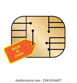 EMV microchip for bank plastic credit or debit card or sim with the tag made in China
