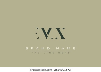 EMX abstract letter logo design. This logo is designed by three abstract letters.