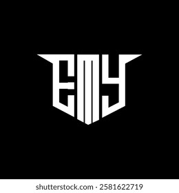 EMY letter logo design with white background in illustrator, vector logo modern alphabet font overlap style, calligraphy designs for logo, Poster, Invitation, etc.