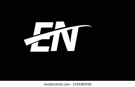 EN abstract vector logo monogram template