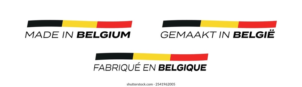 Fabriqué en Belgique, Gemaakt in Belgie : Made in Belgium in French and Dutch languages