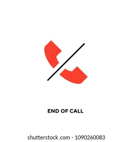 En of Call flat vector icon