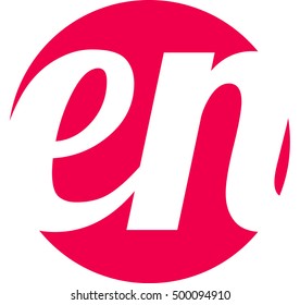 en english language logotype icon vector clip art