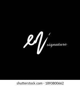 eN handwritten logo for identity