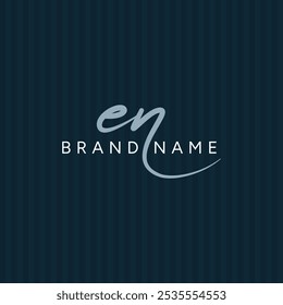 EN Handwritten Signature logo - Vector Logo Template for Beauty, Fashion and Photography Business