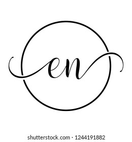 en icon logo