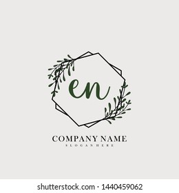 EN Initial beauty floral logo template