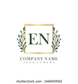 EN Initial beauty floral logo template