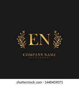 EN Initial beauty floral logo template