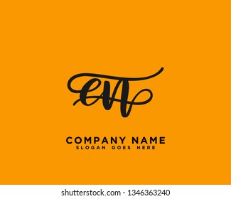 EN Initial Handwriting Logo Vector