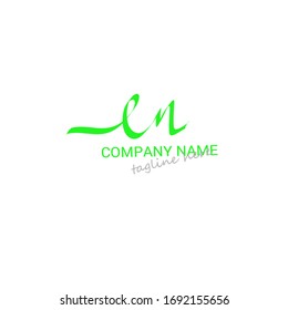 en Initial handwriting logo vector