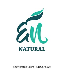 EN Initial Letter Logo Ecology Nature