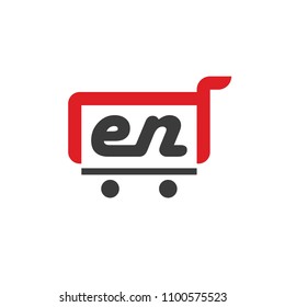 EN Initial Letter Logo Marketing Shopping