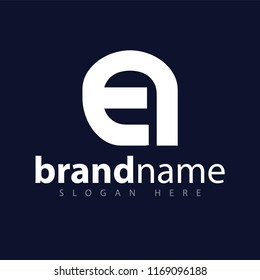 en Initial Letter lowercase logo icon vector template