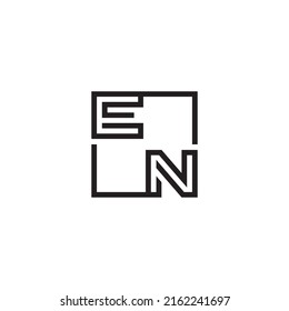 EN initial logo letters in high quality professional design that will print well across any print media