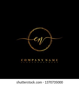 EN Initial luxury handwriting logo vector