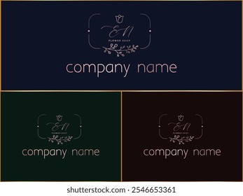 EN Initial Signature logo design template eps file 10.