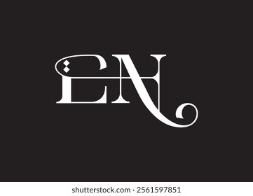 EN Letter logo design and company logo
