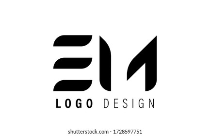 EN Letter Logo Design Template Vector
