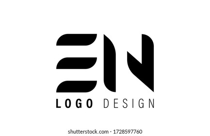 EN Letter Logo Design Template Vector
