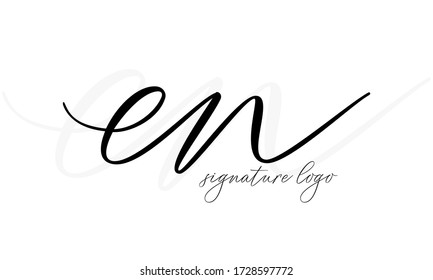 EN Letter Logo Design Template Vector
