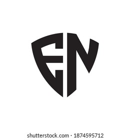 EN letter logo design vector