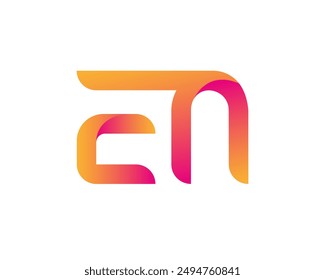 en letter logo. en logo design vector illustration