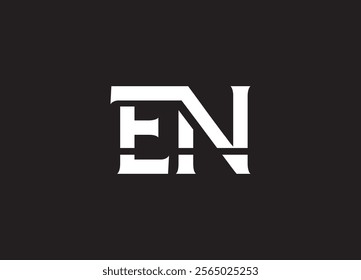 en letter logo design vector am initials design icon