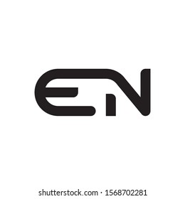 EN letter logo template vector icon design