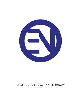 en letter vector logo