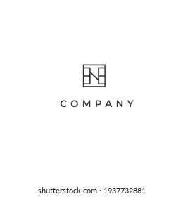 E,N letters of the alphabet vector logo. EN letters emblem, sign, symbol, monogram.