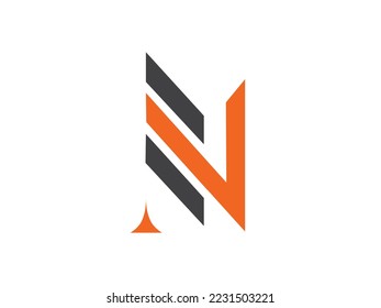 EN logo design. En letter vector. Lettering design. creative EN logo. unique. premium vector